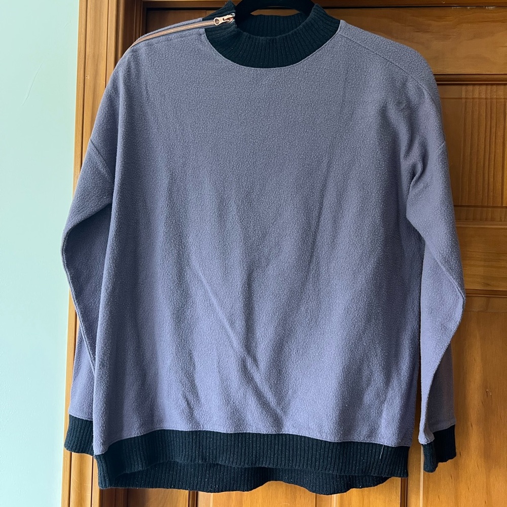 Purple Sweater with Black Accents